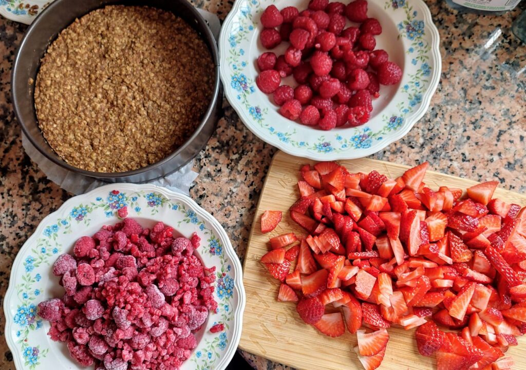 Suroviny na recept ovsený koláč