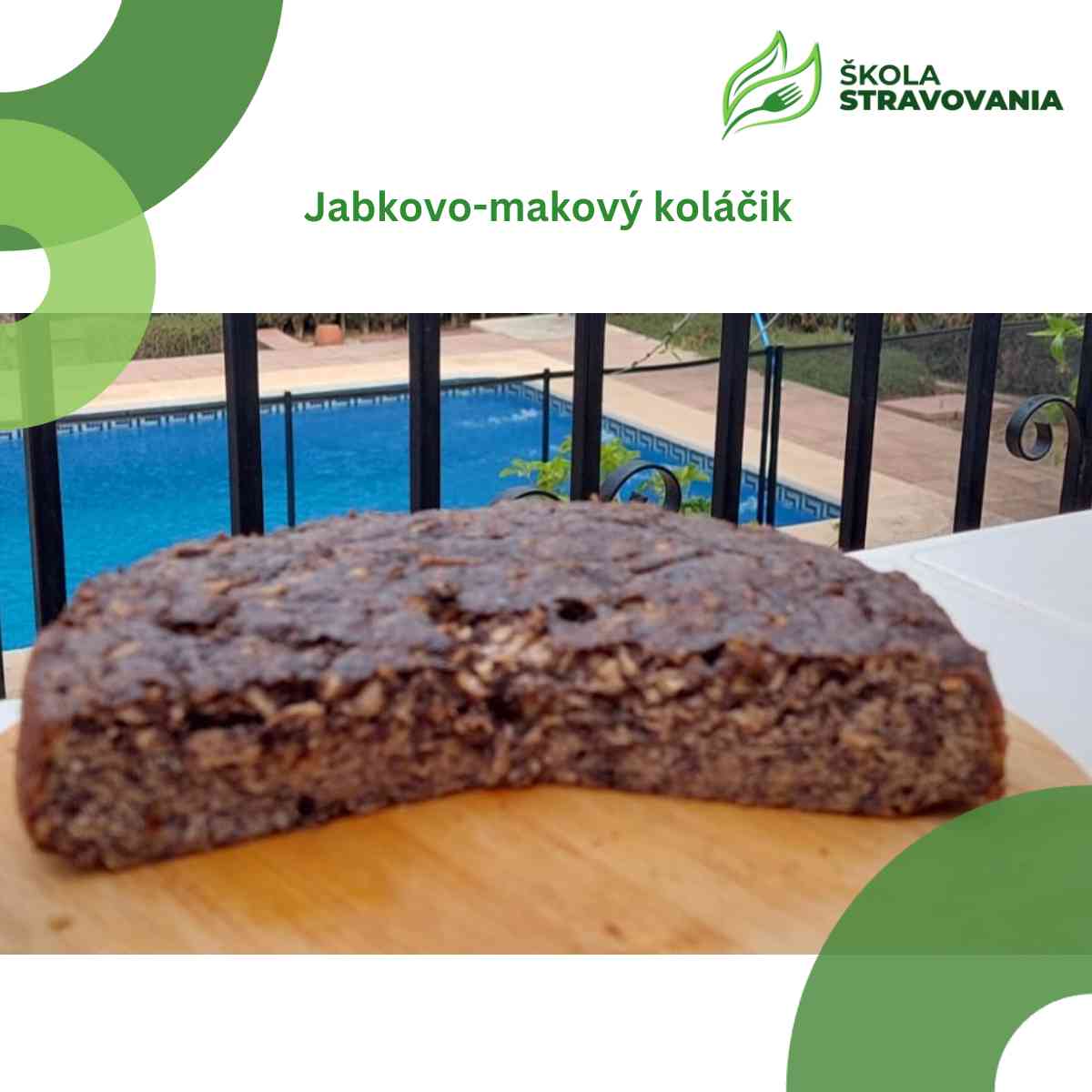 jablkovo-makový koláčik