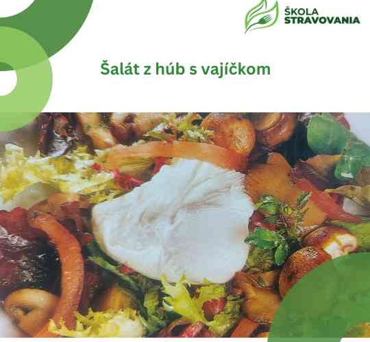 Šalát z húb s vajíčkom