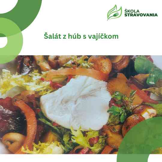 Šalát z húb s vajíčkom