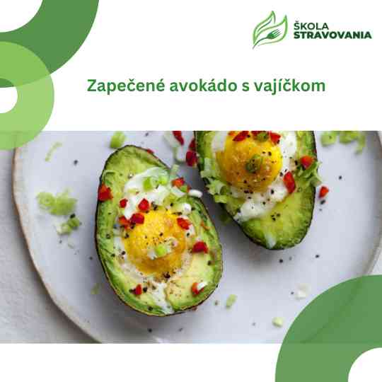 Zapečené avokádo s vajíčkom